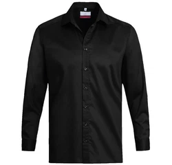 GREIFF Langarmhemd Corporate Hemd PREMIUM Herren OEKO TEX Schwarz