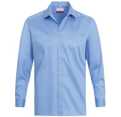 GREIFF Langarmhemd Corporate Hemd PREMIUM Herren OEKO TEX Mittelblau