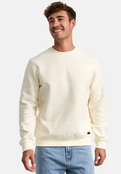 Indicode Strickpullover INJago Khaki/Beige/Creme/Weiß