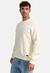 Indicode Strickpullover INJago Khaki/Beige/Creme/Weiß