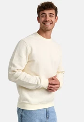 Indicode Strickpullover INJago Khaki/Beige/Creme/Weiß