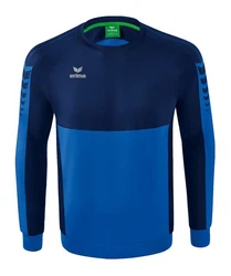 Erima Sweatshirt Six Wings Hellblau/Dunkelblau/Blau