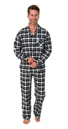 Pyjama Herren Flanell Schlafanzug Pyjama - auch in bergre