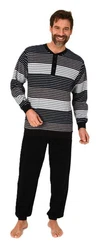 Normann Pyjama Herren Schlafanzug langarm 