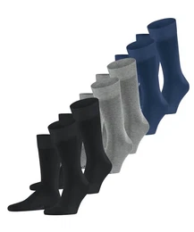 Socken Happy 6-Pack (6-Paar) Set aus 6 Paar Baumwollstrmpfen