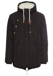 Winterjacke modischer Stil, taillierte Passform, mit Kapuze, mit Kordelzgen