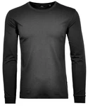 RAGMAN Langarmshirt Round Neck Long Sleeve Dunkelgrau/Schwarz/Grau