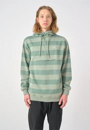 Kapuzensweatshirt Hooded Stripe mit praktischem Half-Zip
