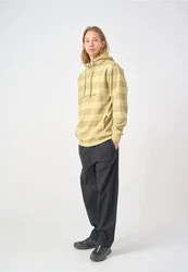 Cleptomanicx Kapuzensweatshirt Hooded Stripe mit Half-Zip grn/olivgrn/mehrfarbig