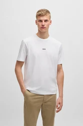BOSS ORANGE T-Shirt TChup mit Rundhalsausschnitt Hellblau/Blau/Weiß