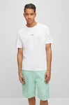BOSS ORANGE T-Shirt TChup mit Rundhalsausschnitt Hellblau/Blau/Weiß