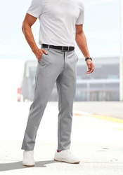 John Devin Stretch-Hose regular-fit Hellgrau/Grau