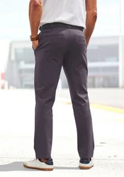 John Devin Stretch-Hose regular-fit Dunkelgrau/Hellgrau/Grau/Lila