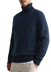 Marc O'Polo Rollkragenpullover Dunkelblau/Blau/Beige/Hellblau/Grau