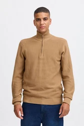 Blend Troyer Pullover Braun/Khaki/Beige