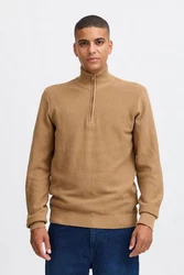 Blend Troyer Pullover Braun/Khaki/Beige