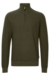 Blend Troyer Pullover Dunkelgrün/Khaki