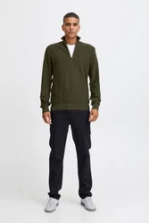 Blend Troyer Pullover Dunkelgrün/Khaki