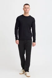 BLEND Pullover Rundhals Dunkelblau/Blau/Schwarz