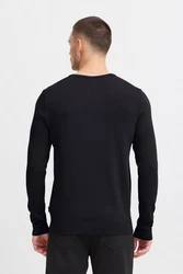 BLEND Pullover Rundhals Dunkelblau/Blau/Schwarz
