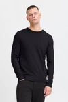 BLEND Pullover Rundhals Dunkelblau/Blau/Schwarz