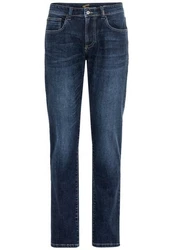 camel active Regular-fit-Jeans 5-Pkt Relaxed Fit Dunkelblau/Blau
