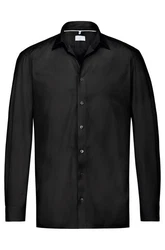 GREIFF Langarmhemd Greiff Corporate Hemd PREMIUM Herren OEKO TEX Regular Schwarz (41/42)