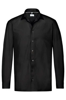 GREIFF Langarmhemd Greiff Corporate Hemd PREMIUM Herren OEKO TEX Regular Schwarz (41/42)
