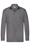 GREIFF Langarmhemd Greiff Corporate Hemd PREMIUM Herren OEKO TEX Regular Grau