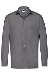 Langarmhemd Corporate Hemd PREMIUM Herren OEKO TEX Regular Grau 43/44