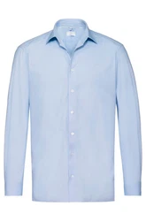 GREIFF Langarmhemd Greiff Corporate Hemd PREMIUM Herren OEKO TEX Regular Hellblau