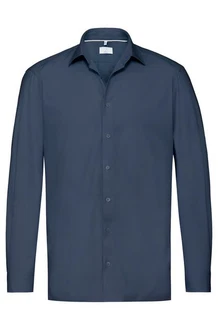 GREIFF Langarmhemd Greiff Corporate Hemd PREMIUM Herren OEKO TEX Regular Marine (41/42)