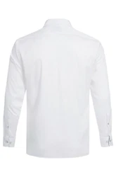 GREIFF Langarmhemd Corporate Hemd PREMIUM Herren OEKO TEX Regular Weiß/Blau