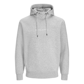 Jack & Jones Kapuzensweatshirt JJTree Sweat Hood Grau/Hellgrau