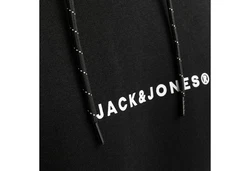 Jack & Jones Kapuzensweatshirt JJTree Sweat Hood Schwarz/Grau/Rot/Gelb