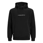 Jack & Jones Kapuzensweatshirt JJTree Sweat Hood Schwarz/Grau/Rot/Gelb