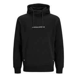 Jack & Jones Kapuzensweatshirt JJTree Sweat Hood Schwarz/Grau/Rot/Gelb
