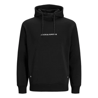 Jack & Jones Kapuzensweatshirt JJTree Sweat Hood Schwarz/Grau/Rot/Gelb