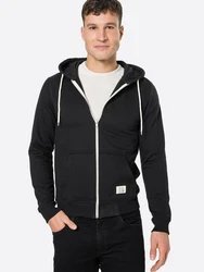 Blend Sweatjacke Noah schwarz/weiß