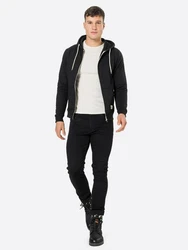 Blend Sweatjacke Noah schwarz/weiß