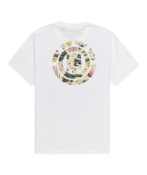 Element T-Shirt Herren Saturn Fiill Weiß/Rosa/Creme