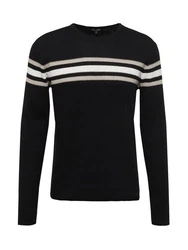 Key Largo Strickpullover BOOKING Schwarz/Dunkelblau