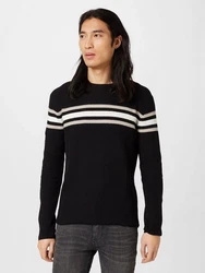 Key Largo Strickpullover BOOKING Schwarz/Dunkelblau