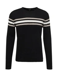Key Largo Strickpullover BOOKING Schwarz/Dunkelblau
