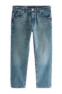 Next Straight-Jeans Authentic Straight Fit Blau/Hellblau