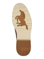 MUSTANG Stiefelette Schnürstiefelette Braun/Dunkelbraun
