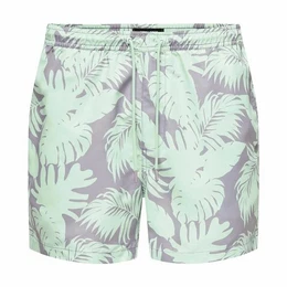 Badehose Herren Badehose Onsted Life Flower 2 Aquamarin