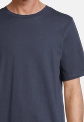 Schiesser Pyjama Night & Home Dunkelblau/Grau/Blau