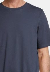 Schiesser Pyjama Night & Home Dunkelblau/Grau/Blau/Dunkelgrau