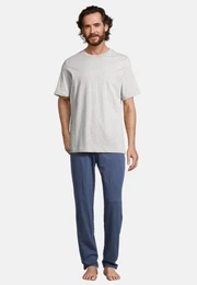Pyjama Night & Home (Set, 2 tlg) Schlafanzug - Baumwolle - Atmungsaktiv - Hose mit seitlichen Taschen